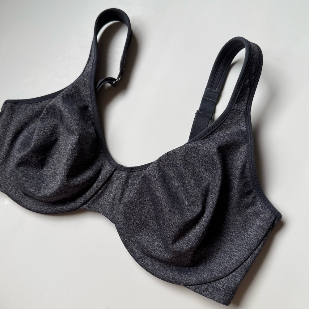 Delimira 34E Full Coverage Minimizer Bra Unlined Support Bra Heather Gray - Picture 2 of 6